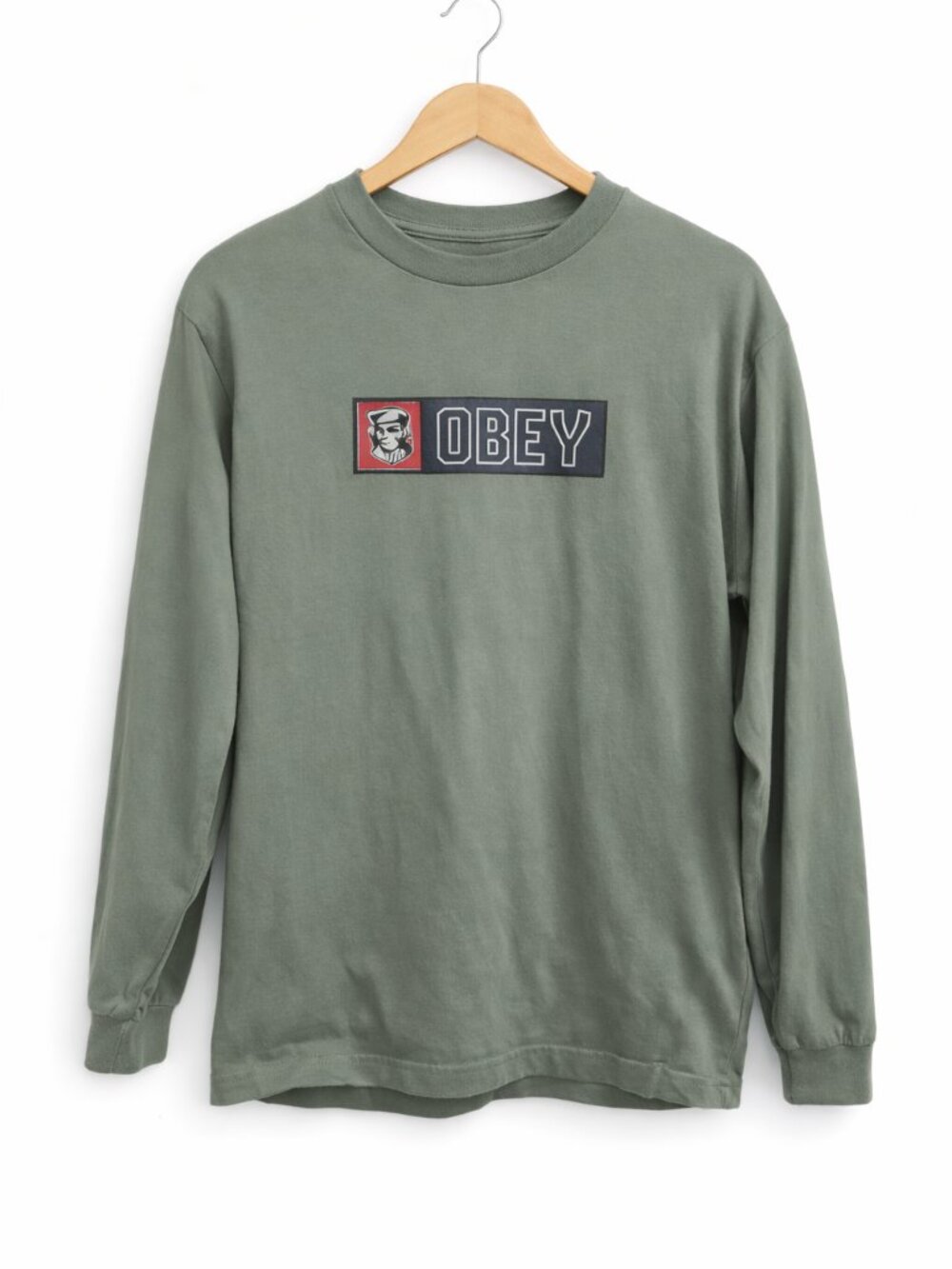 OBEY | Olive Green Graphic Long Sleeve Shirt – Men’s Medium